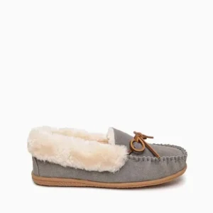 Slippers|Camp Collar Moc Grey