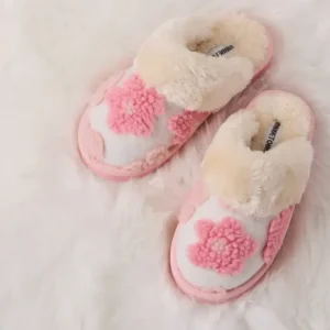 Slippers|Flower Scuff Blush