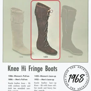 Boots|Front Lace Knee High Boot Black