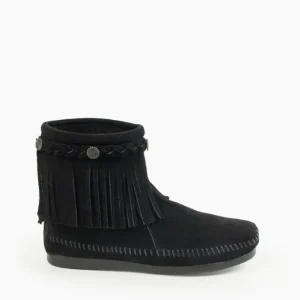 Boots|High Top Back Zip Boot Black