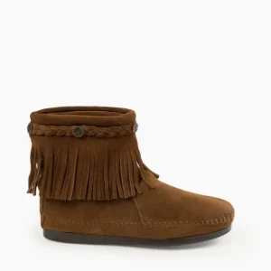 Boots|High Top Back Zip Boot Dusty Brown