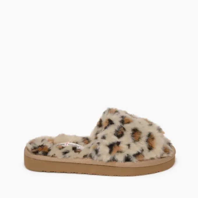 kids-lyla-BYfqzigm-3.webp Slippers|Lyla Kids' Cream Leopard Print