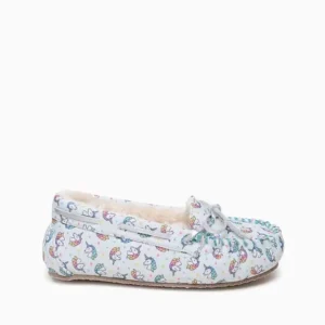 Slippers|Unicorn Moc Kids' Blue Unicorn Print