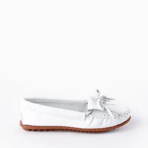 Mocs & Loafers|Kilty Hardsole Moccasins White Leather
