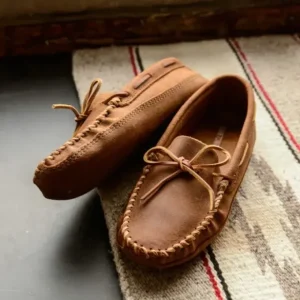 Slippers|Mocs & Loafers|Double Bottom Soft Sole Moccasins Men's Brown Ruff