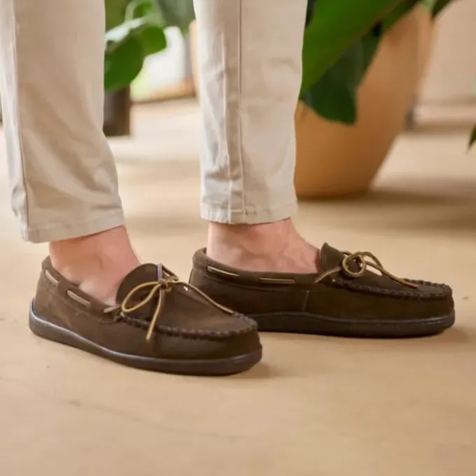 mens-pile-lined-hardsole-bdAEtyoR-1.webp Slippers|Pile Lined Hardsole Men's Chocolate