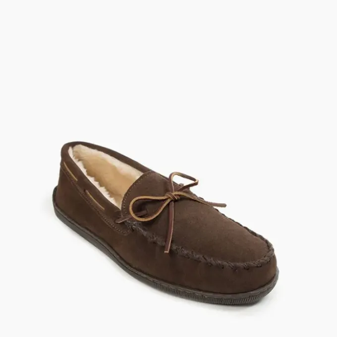 mens-pile-lined-hardsole-bdAEtyoR-2.webp Slippers|Pile Lined Hardsole Men's Chocolate