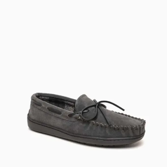 mens-plaid-lined-hardsole-yQqNKKbJ-4.webp Slippers|Plaid Lined Hardsole Men's Charcoal