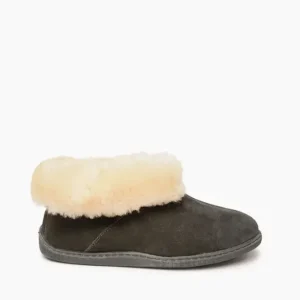 Boots|Slippers|Sheepskin Ankle Boot Men's Charcoal