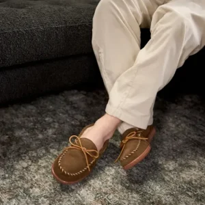 Slippers|Sheepskin Hardsole Slipper Men's Autumn Brown