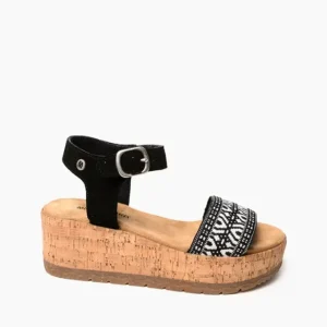 Sandals|Patrice Black-White Multi