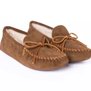 Slippers|Pile Lined Softsole Autumn Brown