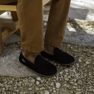 Venetians|Slippers|Ruff Leather Tilden Black Ruff