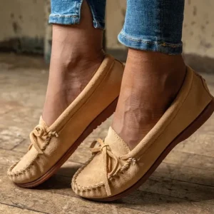 Mocs & Loafers|Tie Slip On Taupe