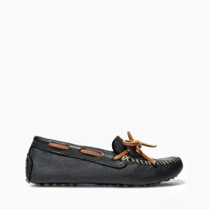 Mocs & Loafers|WoClassic Driver Women's Classic Driver Black Moosehide