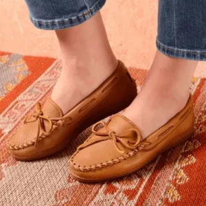 Mocs & Loafers|WoMoosehide Classic Women's Moosehide Classic Natural