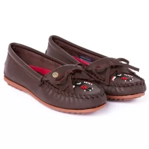 Mocs & Loafers|WoThunderbird "Animikii" Hardsole Women's Thunderbird "Animikii" Hardsole Dark Brown Leather