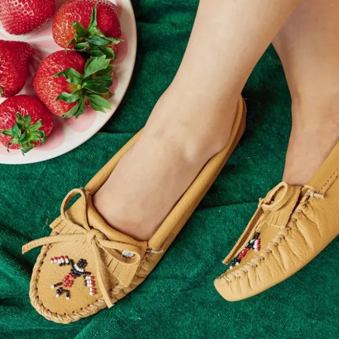 womens-thunderbird-animikii-so-fuKKVIXP-1.webp Mocs & Loafers|WoThunderbird "Animikii" Softsole Women's Thunderbird "Animikii" Softsole Natural Leather